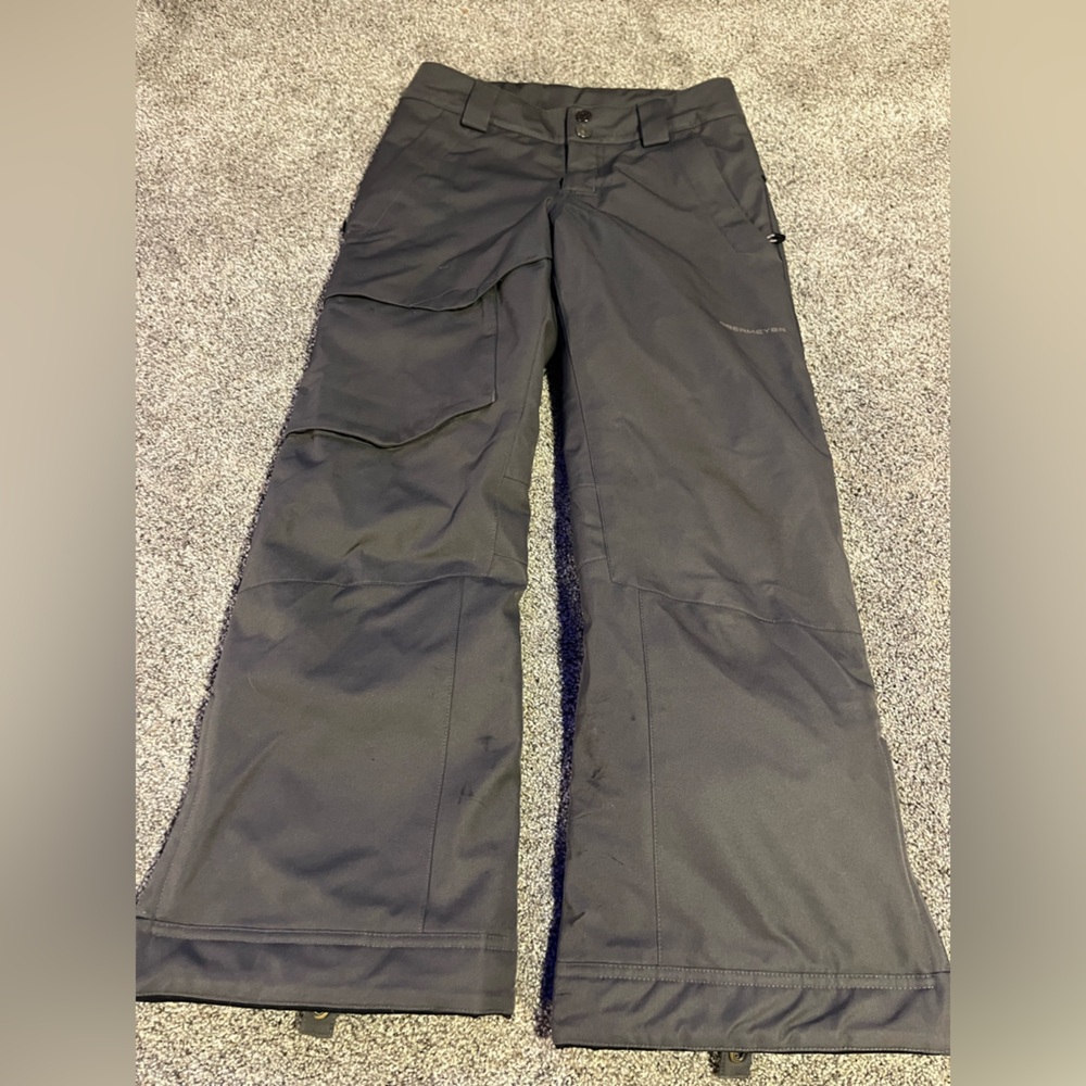 Obermeyer 10/12 Boys Brisk Ski Pants | Gray Snow Wear